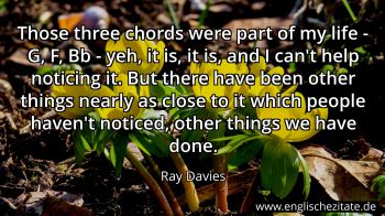 Englisches Zitat von Ray Davies als Bild