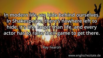 Englisches Zitat von Ray Fearon als Bild