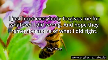 Englisches Zitat von Ray Price als Bild