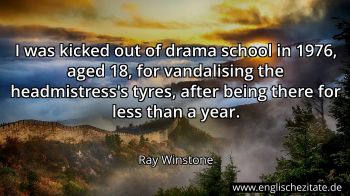 Englisches Zitat von Ray Winstone als Bild