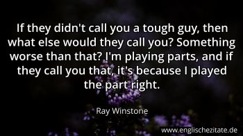 Englisches Zitat von Ray Winstone als Bild