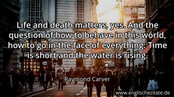 Englisches Zitat von Raymond Carver als Bild
