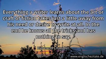 Englisches Zitat von Raymond Chandler als Bild