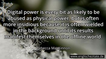 Englisches Zitat von Rebecca MacKinnon als Bild