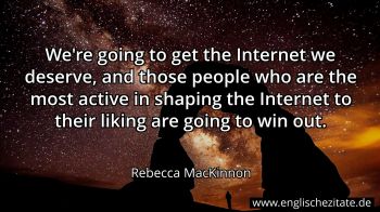 Englisches Zitat von Rebecca MacKinnon als Bild