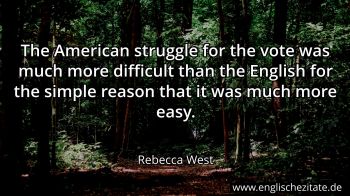 Englisches Zitat von Rebecca West als Bild