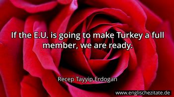 Englisches Zitat von Recep Tayyip Erdogan als Bild