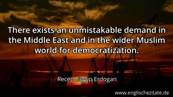 Englisches Zitat von Recep Tayyip Erdogan als Bild