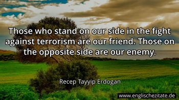 Englisches Zitat von Recep Tayyip Erdogan als Bild