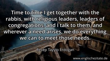 Englisches Zitat von Recep Tayyip Erdogan als Bild