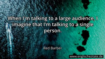 Englisches Zitat von Red Barber als Bild