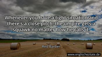 Englisches Zitat von Red Barber als Bild