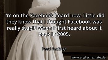 Englisches Zitat von Reed Hastings als Bild