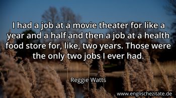 Englisches Zitat von Reggie Watts als Bild