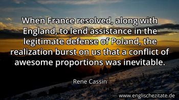 Englisches Zitat von Rene Cassin als Bild