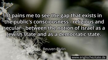 Englisches Zitat von Reuven Rivlin als Bild