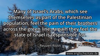 Englisches Zitat von Reuven Rivlin als Bild