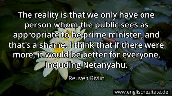 Englisches Zitat von Reuven Rivlin als Bild