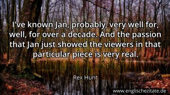 Englisches Zitat von Rex Hunt als Bild