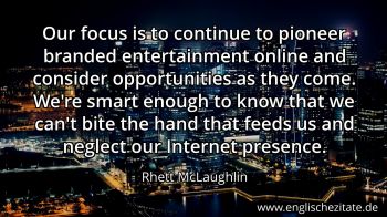 Englisches Zitat von Rhett McLaughlin als Bild