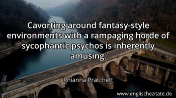 Englisches Zitat von Rhianna Pratchett als Bild