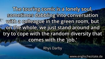 Englisches Zitat von Rhys Darby als Bild