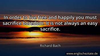 Englisches Zitat von Richard Bach als Bild