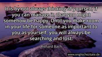 Englisches Zitat von Richard Bach als Bild