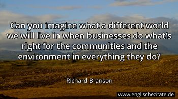 Englisches Zitat von Richard Branson als Bild