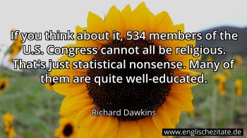 Englisches Zitat von Richard Dawkins als Bild