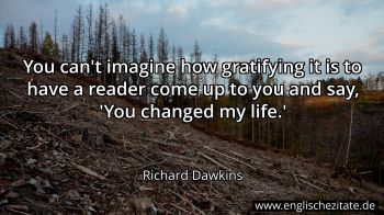 Englisches Zitat von Richard Dawkins als Bild