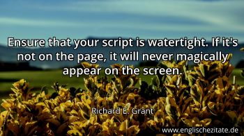 Englisches Zitat von Richard E. Grant als Bild