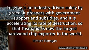 Englisches Zitat von Richard Flanagan als Bild