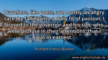 Englisches Zitat von Richard Francis Burton als Bild