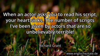 Englisches Zitat von Richard Grant als Bild