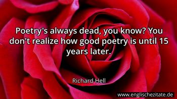 Englisches Zitat von Richard Hell als Bild