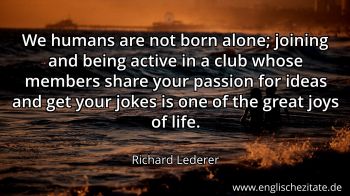 Englisches Zitat von Richard Lederer als Bild