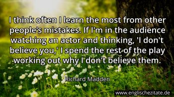 Englisches Zitat von Richard Madden als Bild