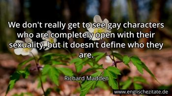 Englisches Zitat von Richard Madden als Bild