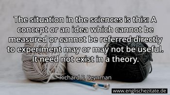 Englisches Zitat von Richard P. Feynman als Bild
