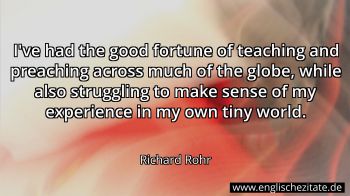 Englisches Zitat von Richard Rohr als Bild