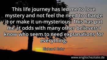 Englisches Zitat von Richard Rohr als Bild