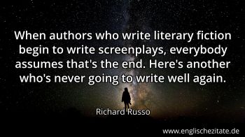 Englisches Zitat von Richard Russo als Bild