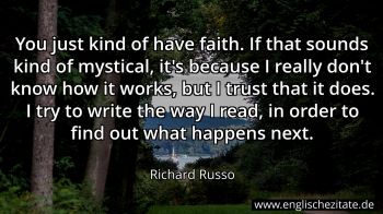 Englisches Zitat von Richard Russo als Bild