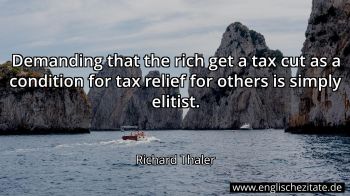 Englisches Zitat von Richard Thaler als Bild