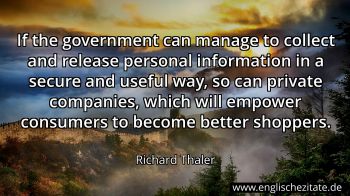 Englisches Zitat von Richard Thaler als Bild