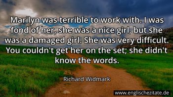 Englisches Zitat von Richard Widmark als Bild