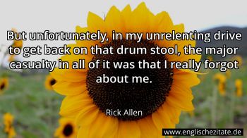 Englisches Zitat von Rick Allen als Bild