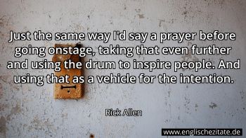 Englisches Zitat von Rick Allen als Bild