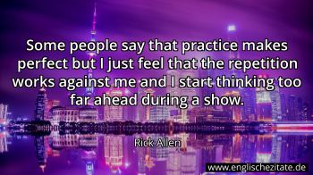 Englisches Zitat von Rick Allen als Bild